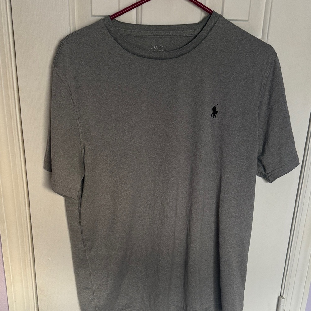 Polo by Ralph Lauren Men's Dark Gray Tee Drifit large